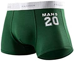 HDDNZH Men'S Underwear, Cotton Underwear Men Green Numbers Boxer Man Penis Mens Boxers Boxershorts Sexy/Breathable/Slim Fit/Quick Drying/Men’S Pocket Elastic Boxer Briefs, Fashion Printed Men’S S