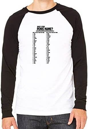 What is Your Penis Name? Funny Mens Unisex Baseball T-Shirt