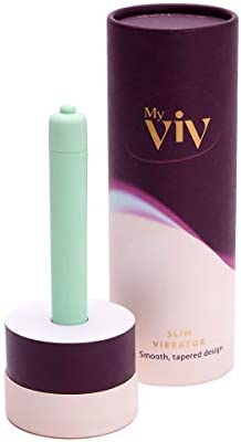 Ann Summers - My Viv Slim Vibrator, Battery Operated Bullet Vibrator, 3-Speed Soft Silicone Sex Toy - Blue
