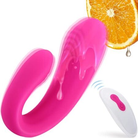 Sex Toys Clitoral and G-Spot Vibrators with Wireless Remote Control, Vagina Anus Tits Nipple 9 Stimulation Patterns of Dual Head Vibration, for Couple Men and Women, Pink