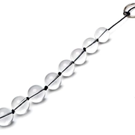 Sex Toys Anal Beads Anal Plug Butt Plug Anal Training Beads Plug Trainer Anal Play Beads Anal Chain Transparent Glass Crystalsmall