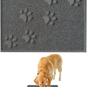 1 Piece Dog Paw Print Placemat, Plastic Placemat, Pet Food Mat, Cat and Dog Foot Mat, Cat Litter Mat, Pet Placemat, Waterproof Feeding Mat, Suitable for Home, Travel, Pet Store (30 * 40cm)